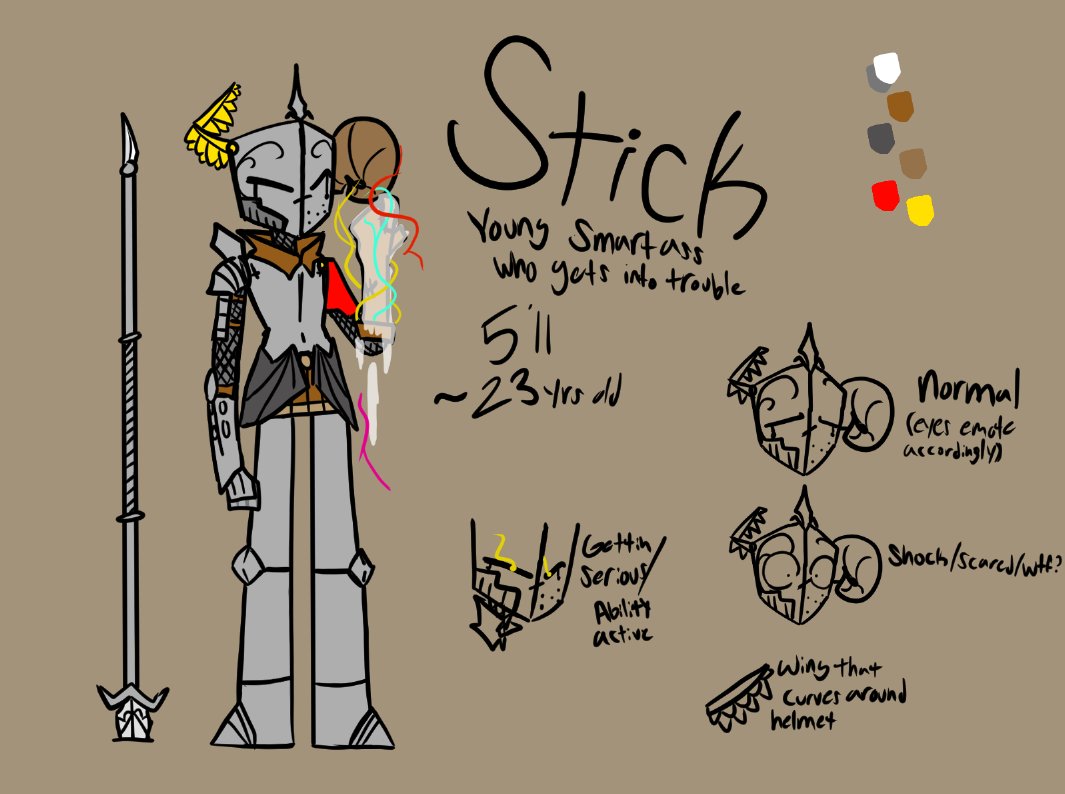 TimeMan1a's tweet image. I decided to update this as I didn't like the way it looked, nor did I think it was a good ref sheet at all
Take this updated Stick sheet, and I hope to continue making art in the future
#OC #originalcharacter #originalcharacterart