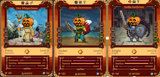 I present, Pumpkin Squad! #DFK <a href="/DeFiKingdoms/">DeFi Kingdoms 🔺🌿</a>
