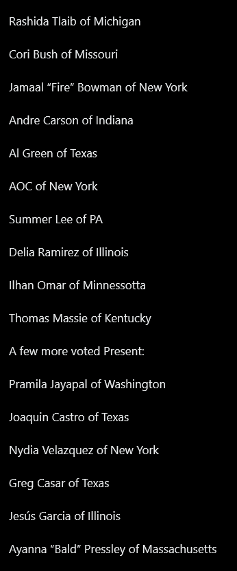 BlueBirdSees's tweet photo. #Israel and the #Jewish community, these #HouseMembers voted not to fund you: https://t.co/m4FgHDCGqA