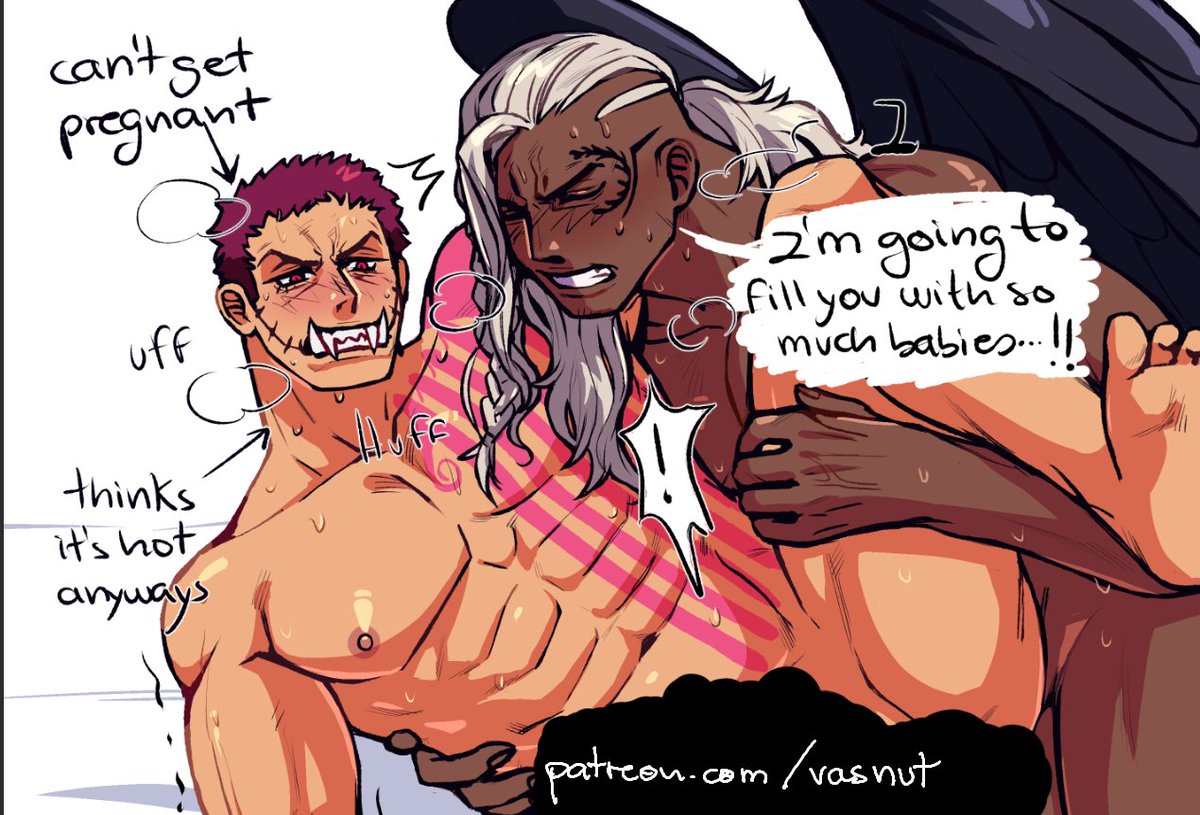 #NSFW Kinktober day 7: Breeding. King is going to keep trying until Katakuri thinks he actually can
