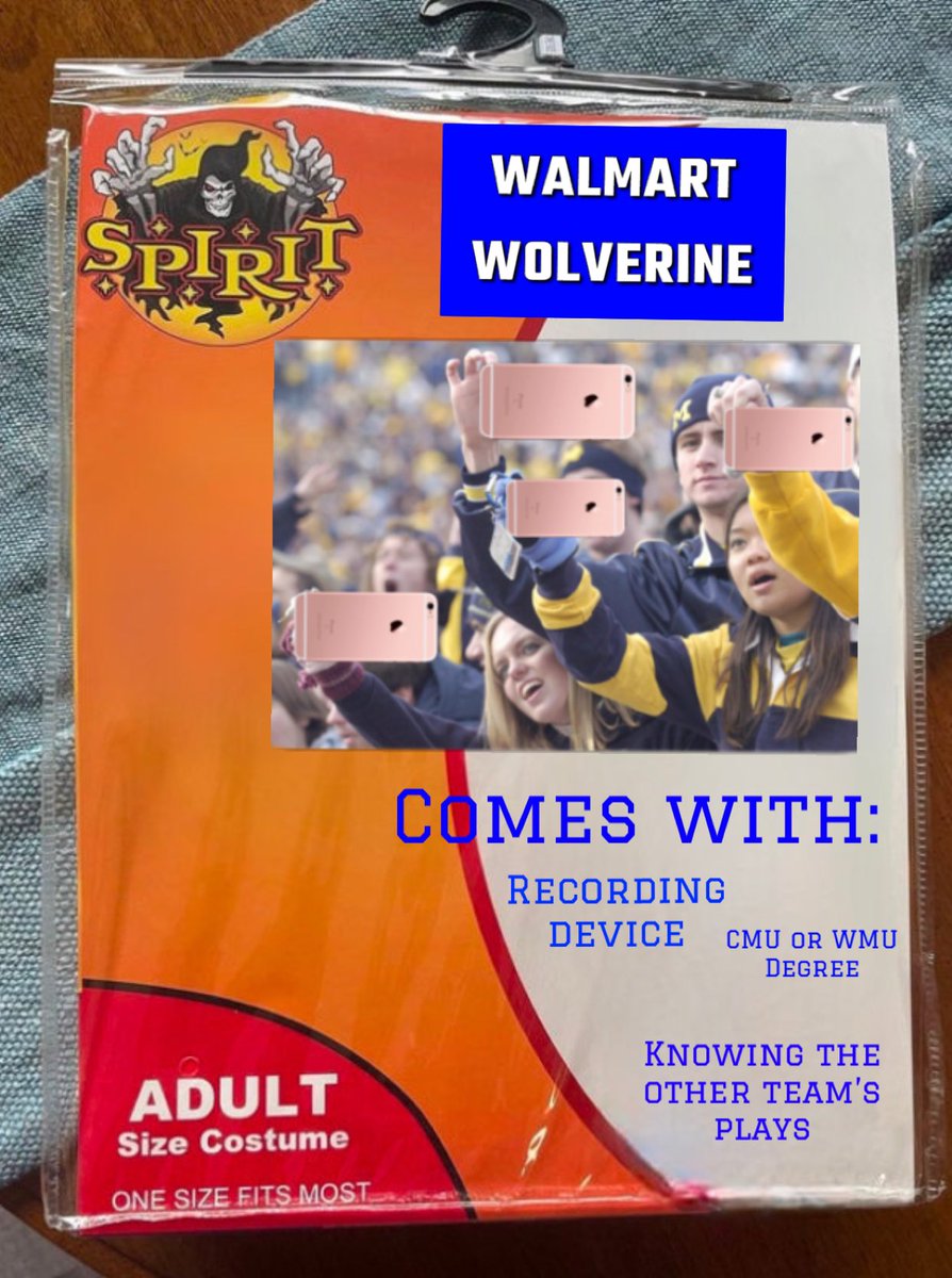 This Saturday for Halloween I’m going to Walmart and buying Michigan clothes (like most of their fans do because they never went there) and then driving to Lincoln, Nebraska to sit across the field from Purdue and record the entire game