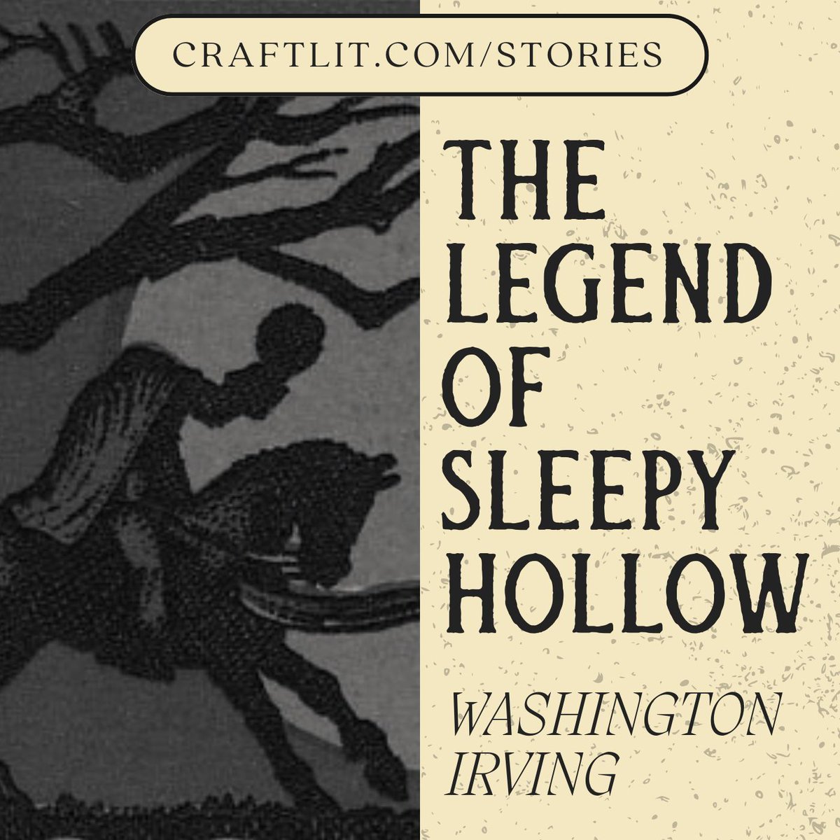 CraftLit's tweet image. 🎃 Ready for some Halloween thrills? Dive into the spooky world of "Sleepy Hollow." Get ready for the headless horseman and mysterious legends. #CraftLitHalloween 

buff.ly/497TQ8Y