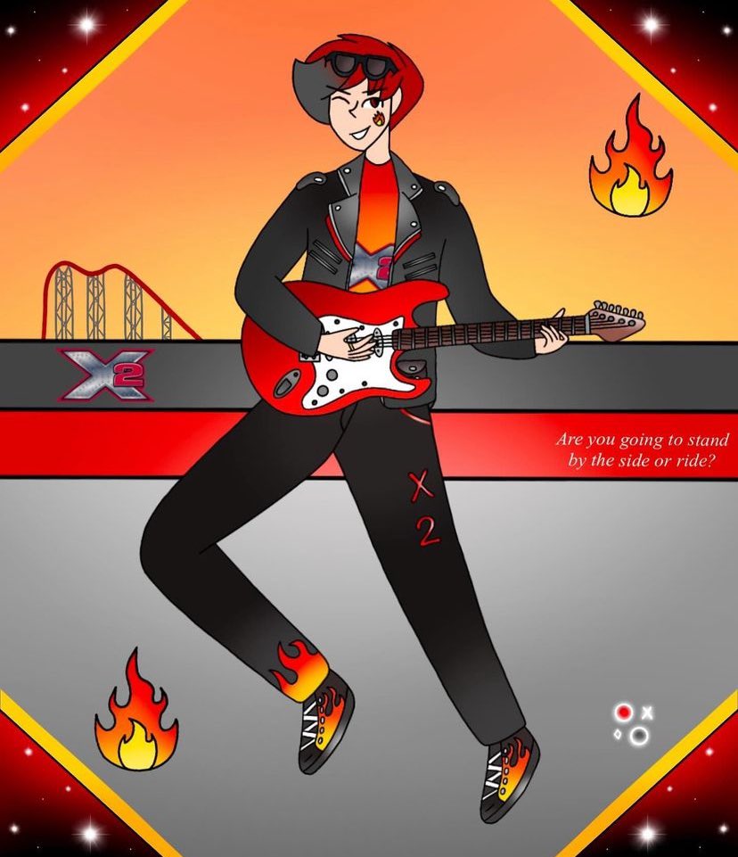 X2 (Xander) from Magic Mountain 🎸🔥

#x2 #magicmountain #digitalart #oc