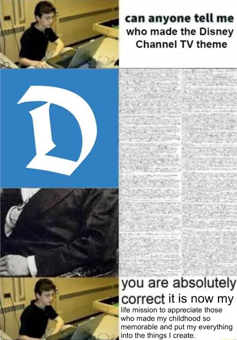sheriffcheesee's tweet photo. @Luigipunkcore Here's the Defunctland version of the meme. The light and dark way of learning about crediting. The tales of the hidden genius and the gloating fraud. https://t.co/F5ZZGyxwNg