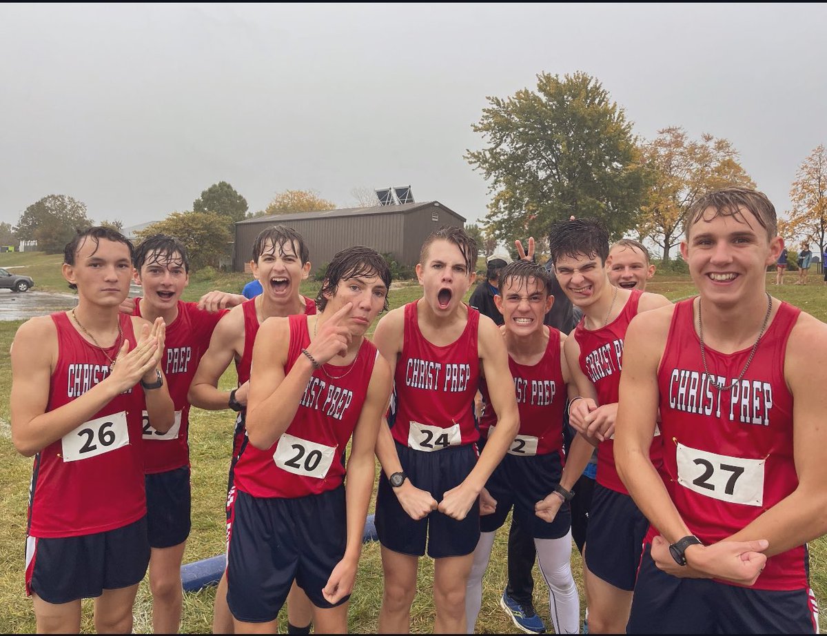 Yesterday’s JV GPAC League meet. Wet, cold, windy and plenty of PR’s <a href="/Athletics_CPA/">Christ Prep Athletics</a> <a href="/kansasrunning/">KSXCT&F</a> #gpac 

athletic.net/CrossCountry/m…