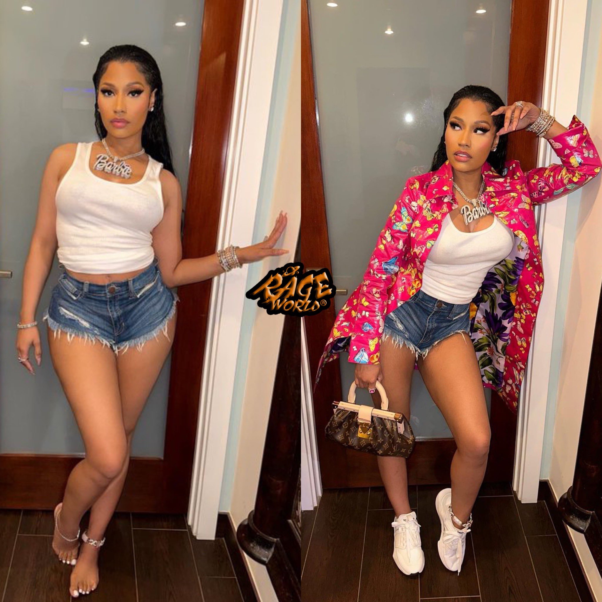 Nicki minaj store denim shorts