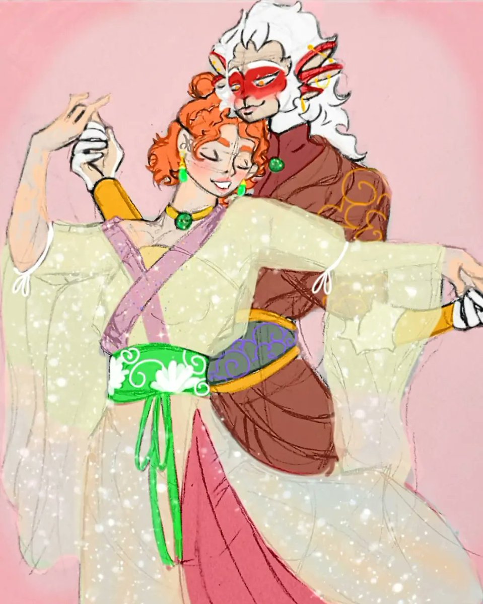 Eyes_005's tweet photo. "And then the two dance to the rhythm of their hearts without separating from each other as if they were destined to be together forever. The six-eared macaque princess is in love with her beloved future wife.."
Wao i am crying bud :")
#JTTW #Ocmonkey #digitaldraw #romanticdraw https://t.co/vMkMUfAs9b