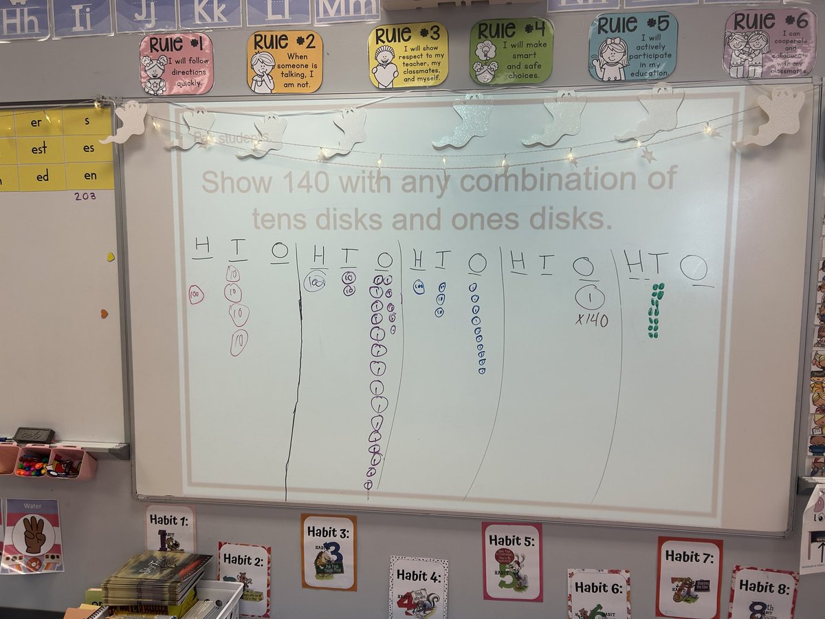 Love to see all the different ways students thought to represent the number 140!! 🧠💪
