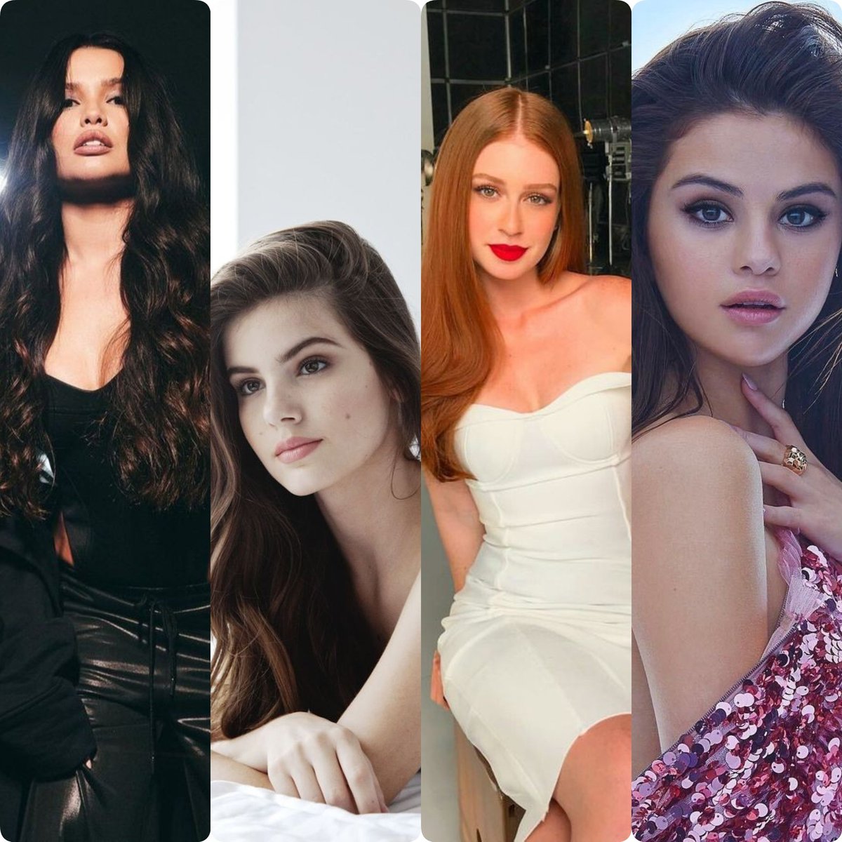 yankisner's tweet photo. Juliette,  Camila Queiroz, Marina Ruy Barbosa e Selena Gomez são as embaixadoras latinas da PANTENE MUNDIAL. É muita beleza nessas mulheres, tá louco ❤️ https://t.co/PTGKVhLzUT