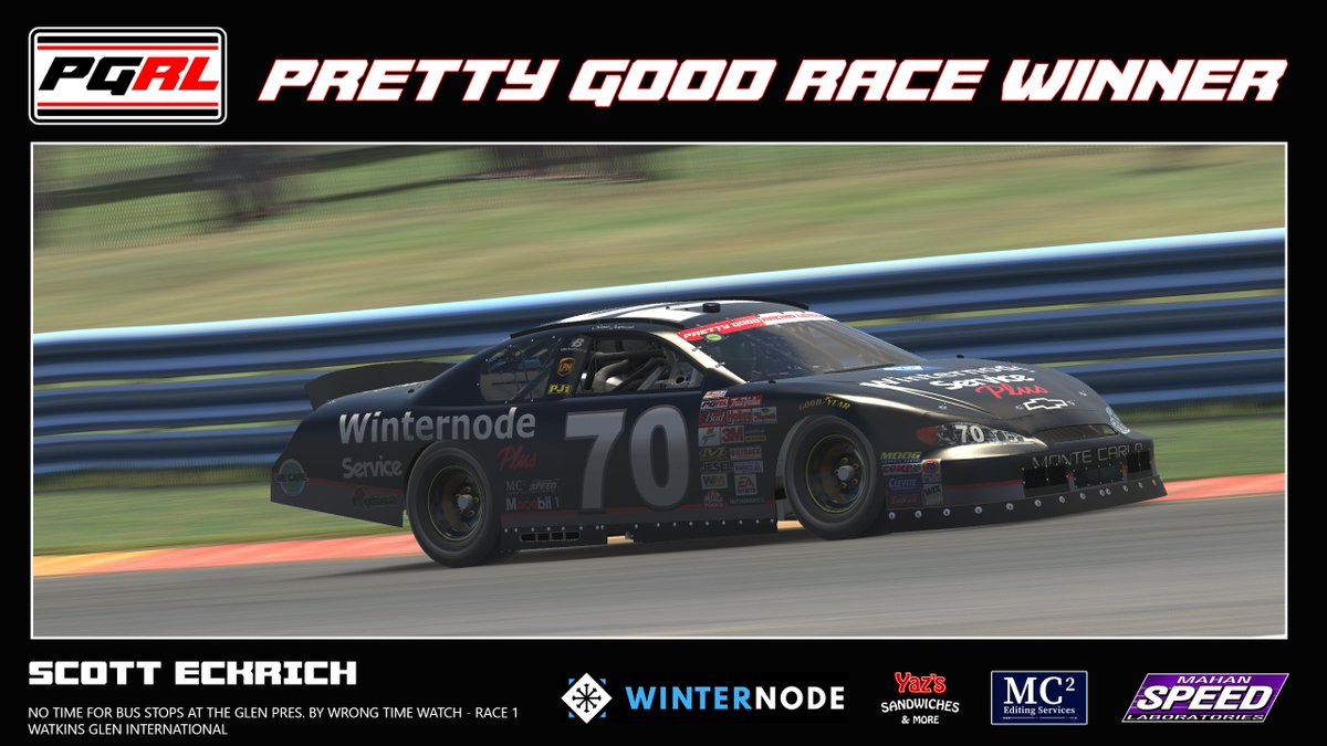 Pretty Good Racing League tweet media