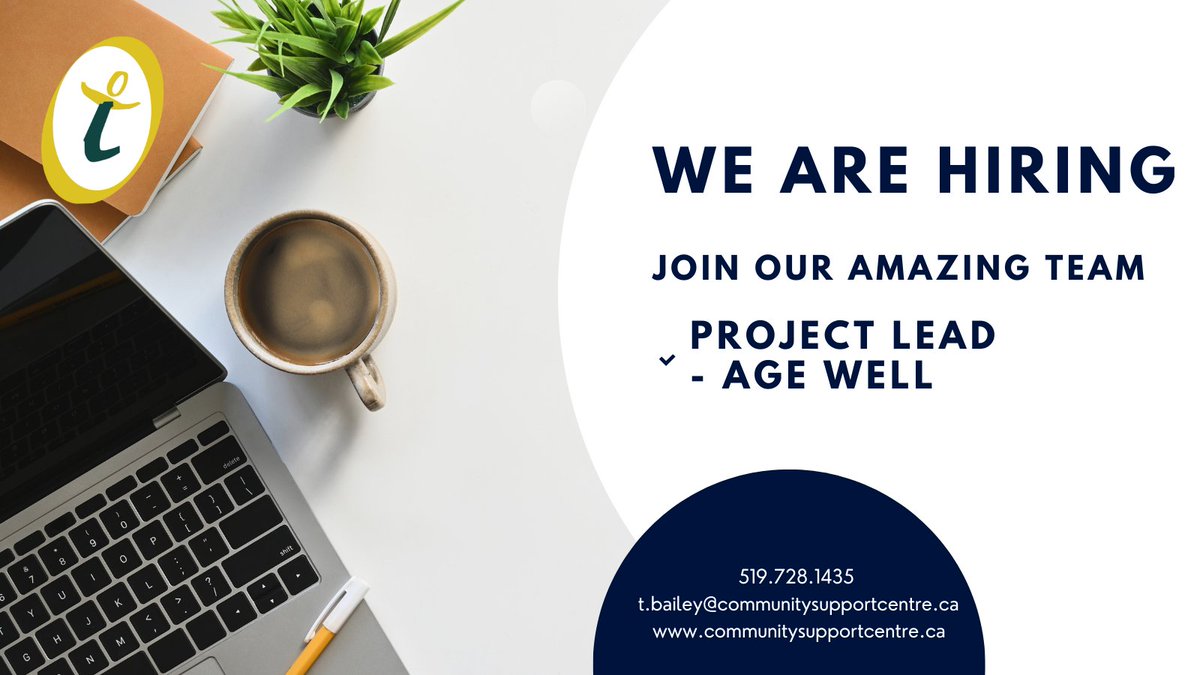 We're seeking a dedicated Project Lead for our new "Age Well" initiative. This is an incredible opportunity to make a difference in our community! #ProjectLead #Hiring #CommunitySupport