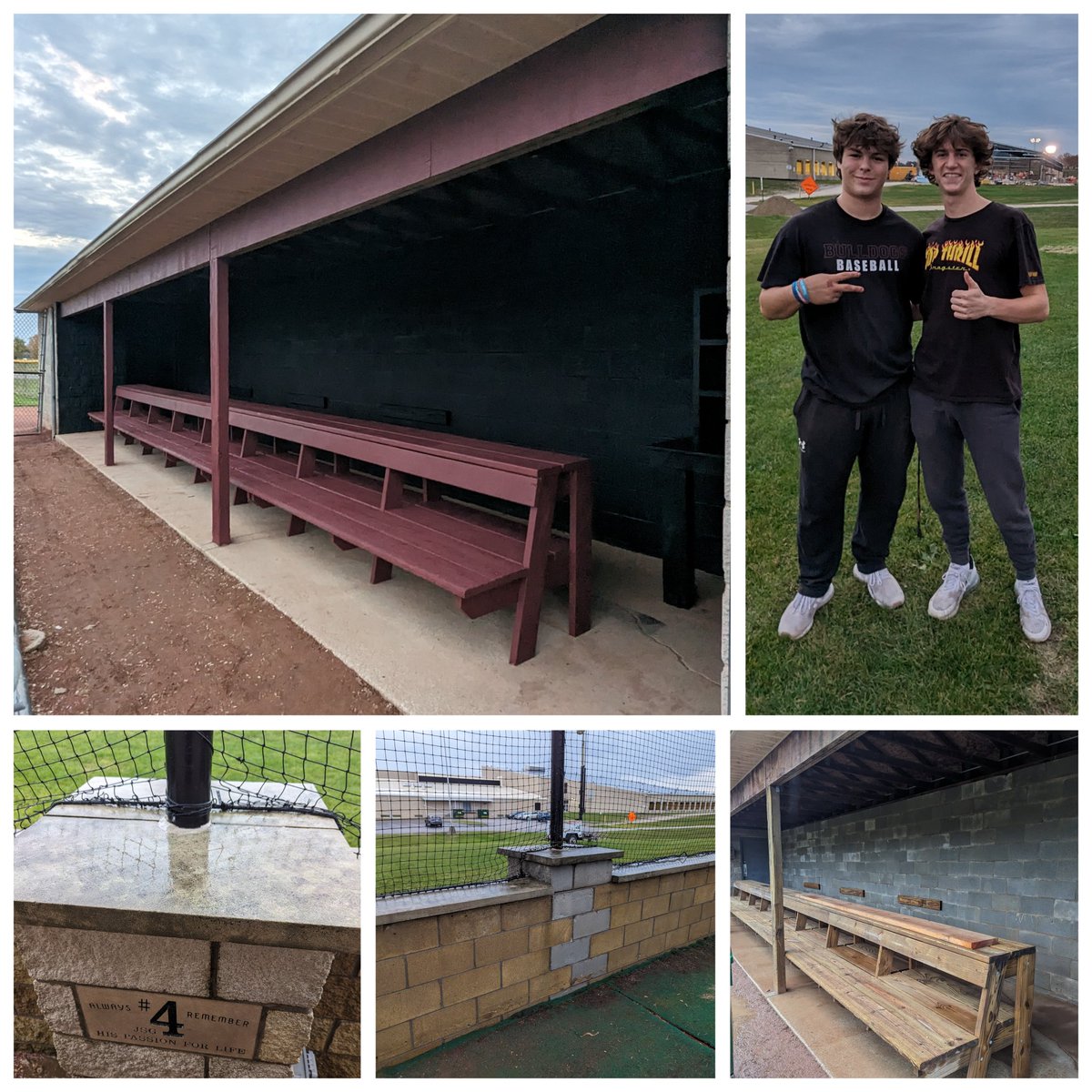 StowBaseball's tweet photo. Lots of time spent power washing and painting over the past week at the field. Big thanks to Jim Kurtz and Grandpa Jim Kurtz as well as juniors @Aiden_Clark_  &amp; @StaplesBrendan1 for all the help. https://t.co/pRuC5p3JZF