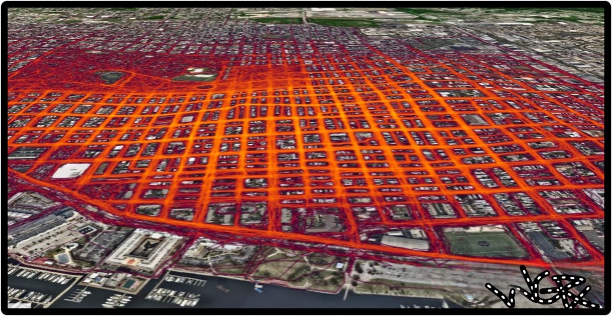 *This is a WGPX Strava Heat Map featuring angular terrain #rer

#WGPXGPSog #stravaart #stravaheatmap #GPSart #GPSbaltimore!