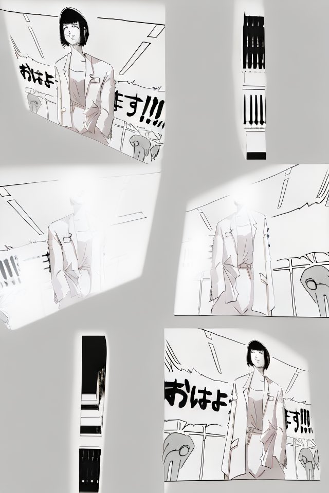 マンガのコマ(3D空間を2次元に圧縮してある)を3次元化するのはやはり上手くいかない。

間違ってはいないのだけど…

#コルクラボマンガ専科 