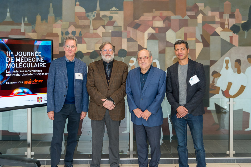 We just had an incredible day of #MolecularMedicine at @universiteaval, featuring two outstanding @GairdnerAwards laureates, Dr. Ravetch and Dr. Orkin. Thank you for inspiring us with your groundbreaking work! #Science #Research #GairdnerLaureates