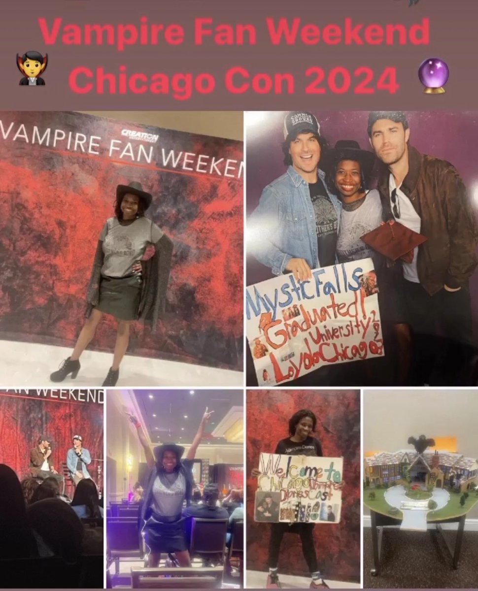 DarcelleM90's tweet photo. Sorry for the late tweet! But I want to said that it was so great seeing everyone last weekend at #TVDChicago Con! Can’t wait to see you all next year!
- #tvdchi #tvd @iansomerhalder @RealPaulWalker @CreationEnt https://t.co/NBspVEVUIf