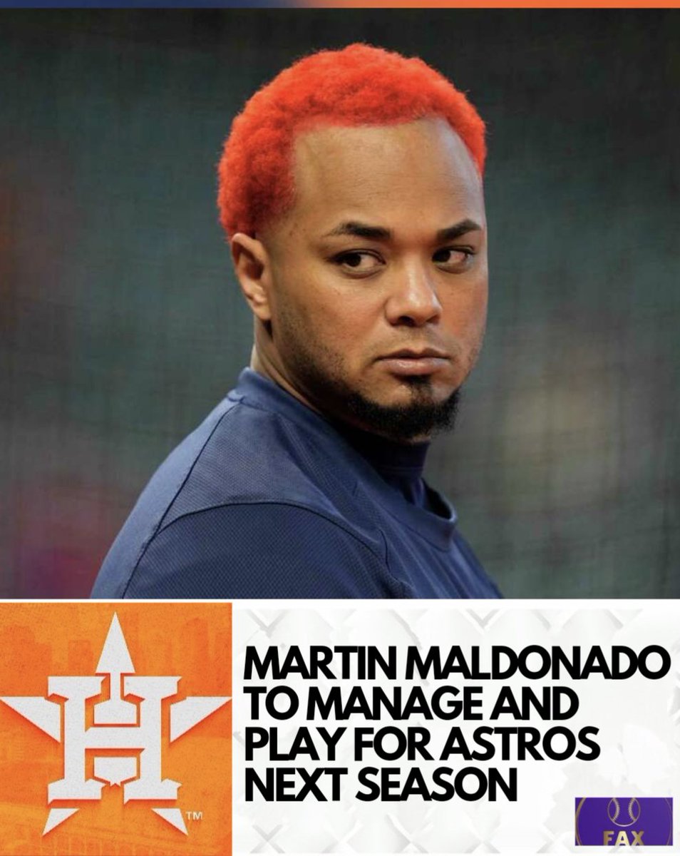 The Astros have hired Martin Maldonado as their new manager, per <a href="/TomDungESPN/">Tom Dung</a>.

He is the first player-manager in franchise history.