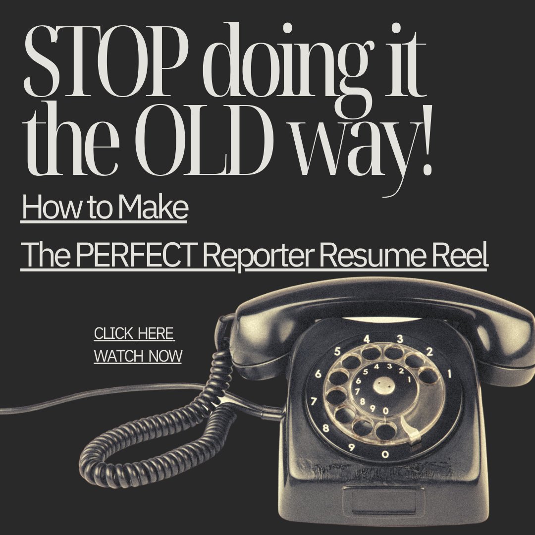 iTrustGene's tweet photo. "How to Make the PERFECT Reporter Resume Reel"
If you missed the LIVE Event, you can catch the replay here - https://t.co/vD0Wfoldy4.
Specific tips for journalists looking to move up and students trying to break into the business.
Best of luck with your career strategy! https://t.co/emOnewoQOv