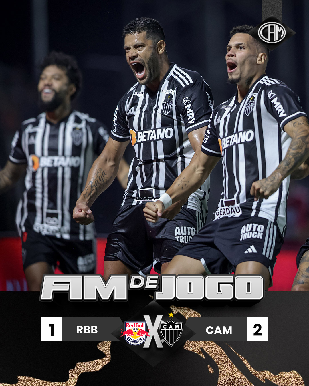 Atlético-MG vence o Bragantino e entra no G6 do Brasileirão