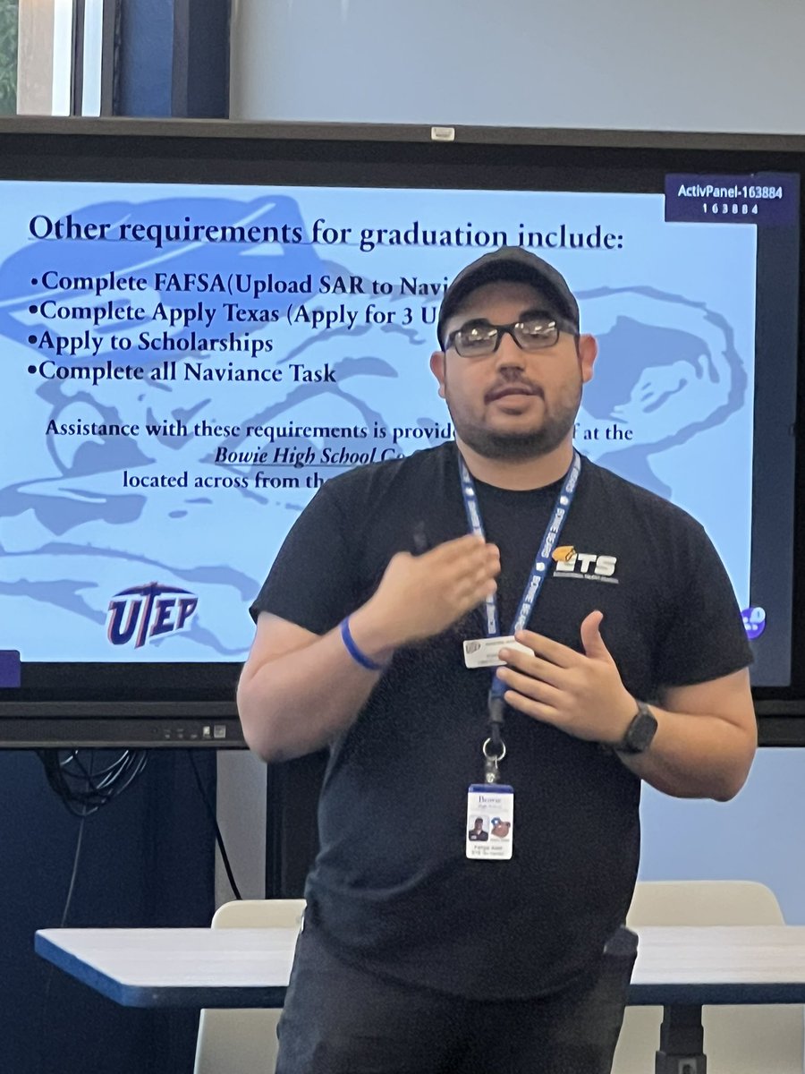 rgandarilla99's tweet photo. Holding a Senior Class Student Success Meeting this evening @BowieHS_EPISD. We want our parents and Seniors informed and on track. Graduation is coming! @ELPASO_ISD #ItStartsWithUs @celestecjacquez @corina_favela @martypoza @BowieAthletics1 https://t.co/fVT1HpBnEY