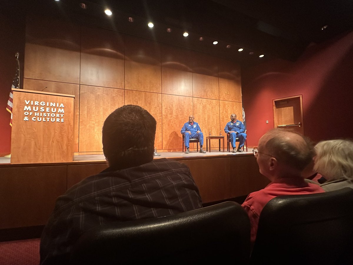 Awesome 2 hear inspirational message from 2 @NASA astronauts: Dr. Robert L. Satcher & @Astro_Flow Leland Melvin @VirginiaMuseum discuss perseverance for the next generation of #STEM scientists & engineers-sponsored by @urichmond (virginiahistory.org)