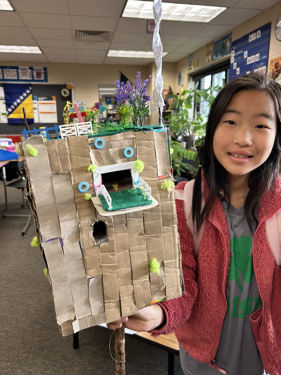 First treehouses of the season came in this morning! Love the creativity and the smiles. Love seeing so much effort for an optional assignment! #projectignite #DublinPossible #DCSBetterTogether #5thgrade #STEM