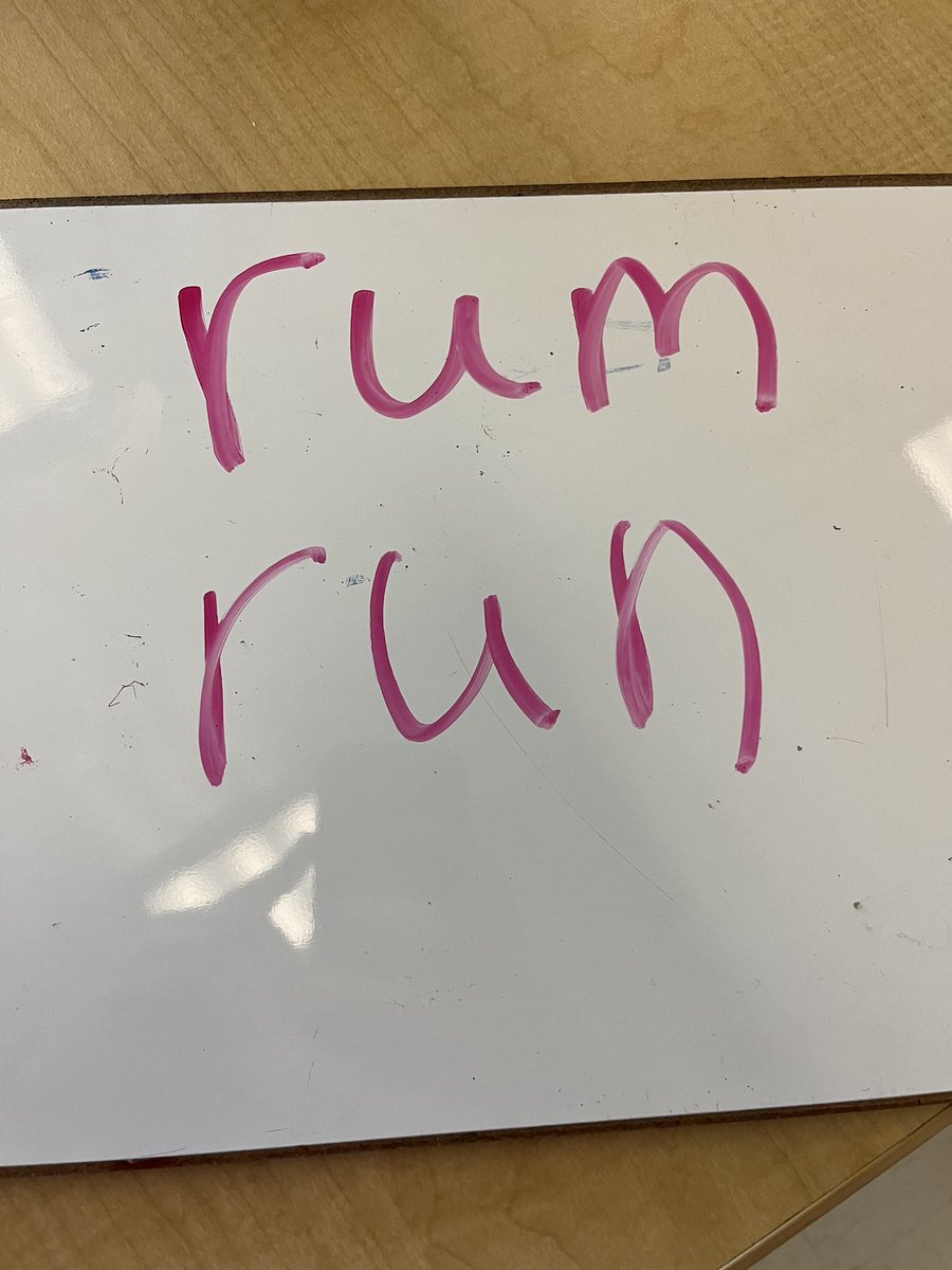 Teaching embedded phonics at the high school level can be fun. While reading Treasure Island, the student sees “rum” and says “run” on his AAC device. We talk about how those words sound the same and different. <a href="/BuildingWingsCo/">Building Wings</a> <a href="/APS_SLPS/">APSVA SLPs</a> <a href="/APS_AsTech/">Lauren Bonnet, PhD, CCC-SLP</a> <a href="/AACing_it/">ErinT_SLP</a>