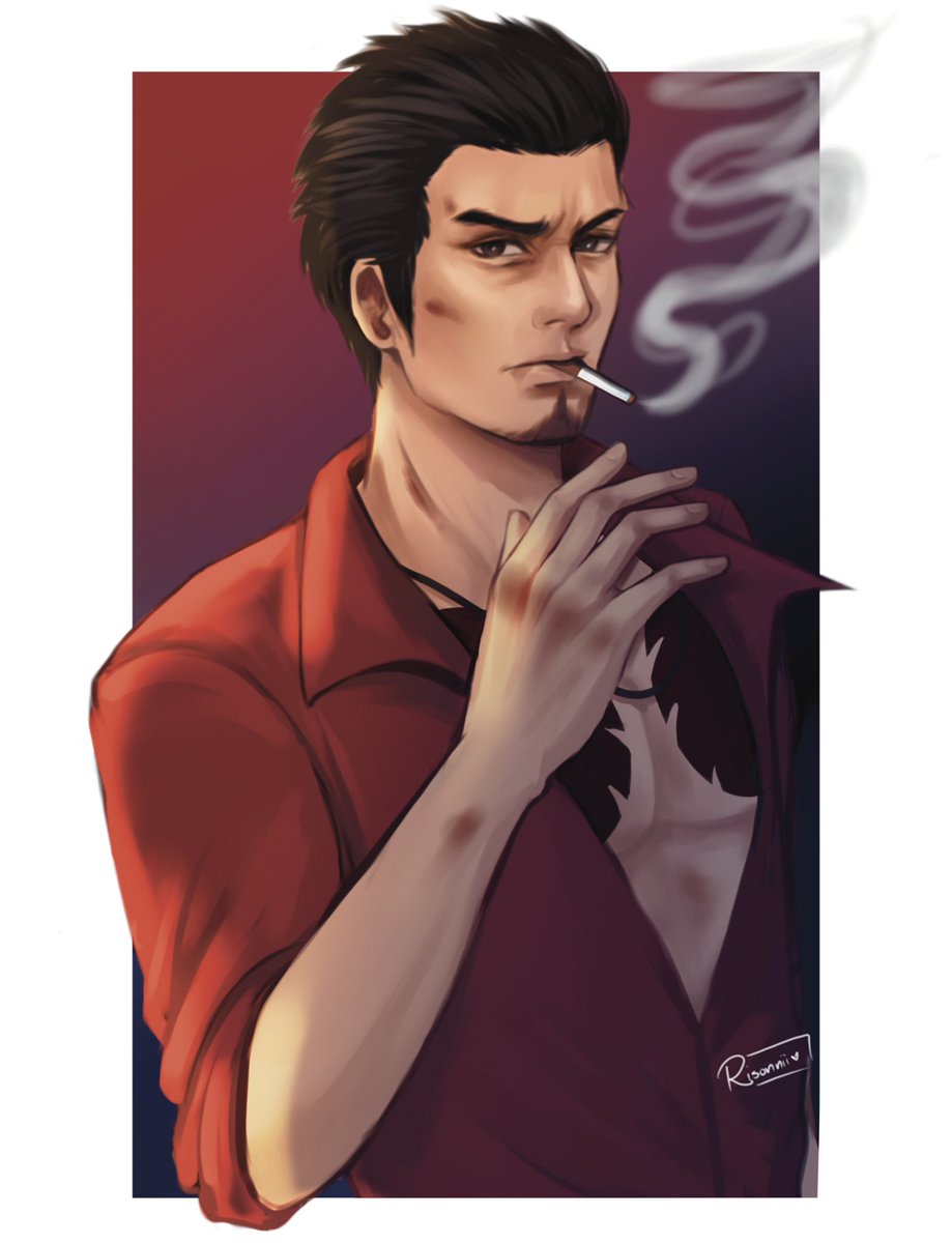 Kiryu for my half of the art trade with @ykzshenanigans ✨