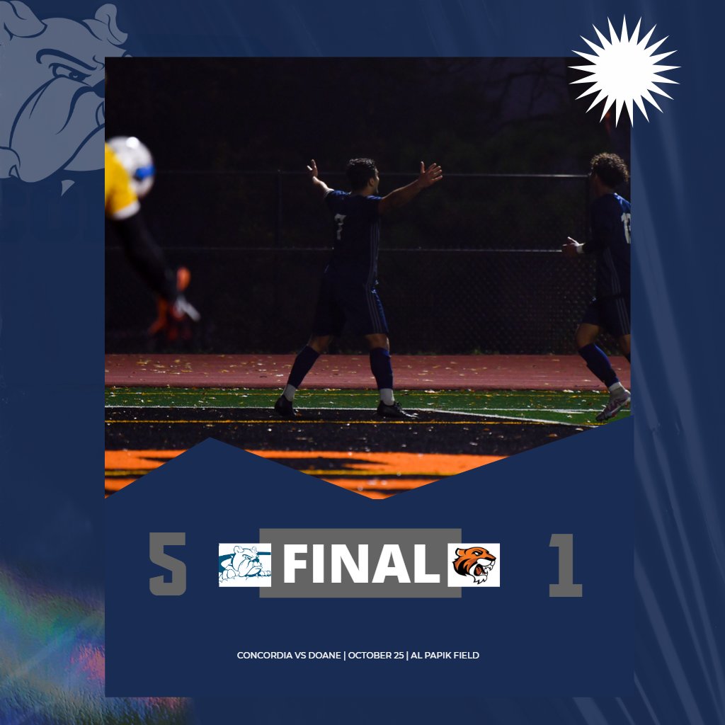 cunebulldogs's tweet photo. ⚽️ | FINAL: @CUNEMSOC 5, Doane 1. The Dawgs make history with the first undefeated season since the beginning of the men's soccer program in 1970!!! 

13-0-4, 7-0-4 GPAC!! #G0Further

Goals: Owens (5', 30'), Wokutch (52'), Schultz (58'), Erkocu (79') https://t.co/l8BDEyqsJO