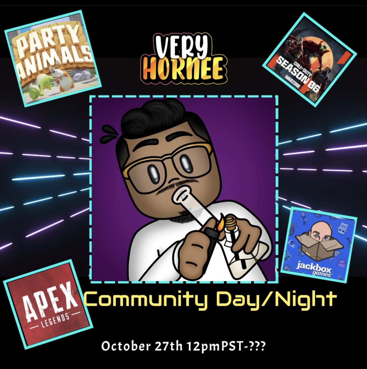 PapaAdobo's tweet photo. Community Night/Day This Weekend!! It’s all about the community and playing what YOU guys wanna play! Here’s just a few games y’all wanted, but more to come!! Love y’all! Stay HORNEE. https://t.co/7cfCD9mF4M