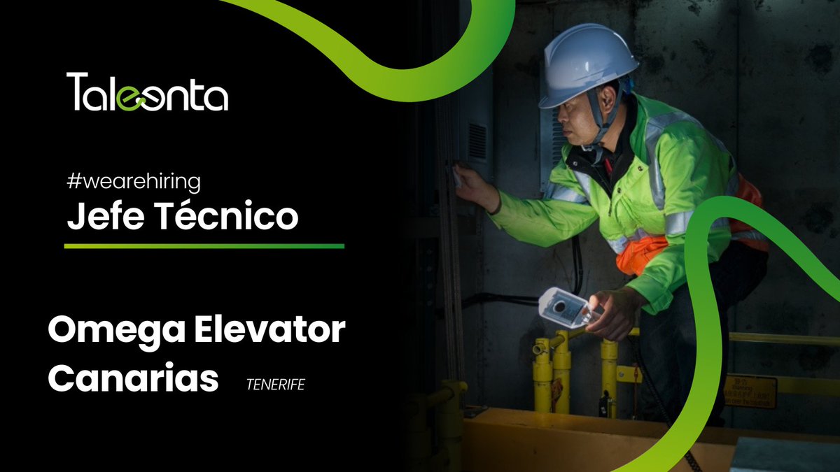 🚨Oportunidad de #EMPLEO 🚨
¿Quieres dar un salto en tu carrera como profesional del mundo de los #ascensores?
Seleccionamos un/a JEFE TÉCNICO. Inscríbete aquí 👇
bit.ly/3s0gzmC
#reparaciones #averias #elevadores #mantenimiento #maquinaria #Tacoronte #Tenerife #Canarias