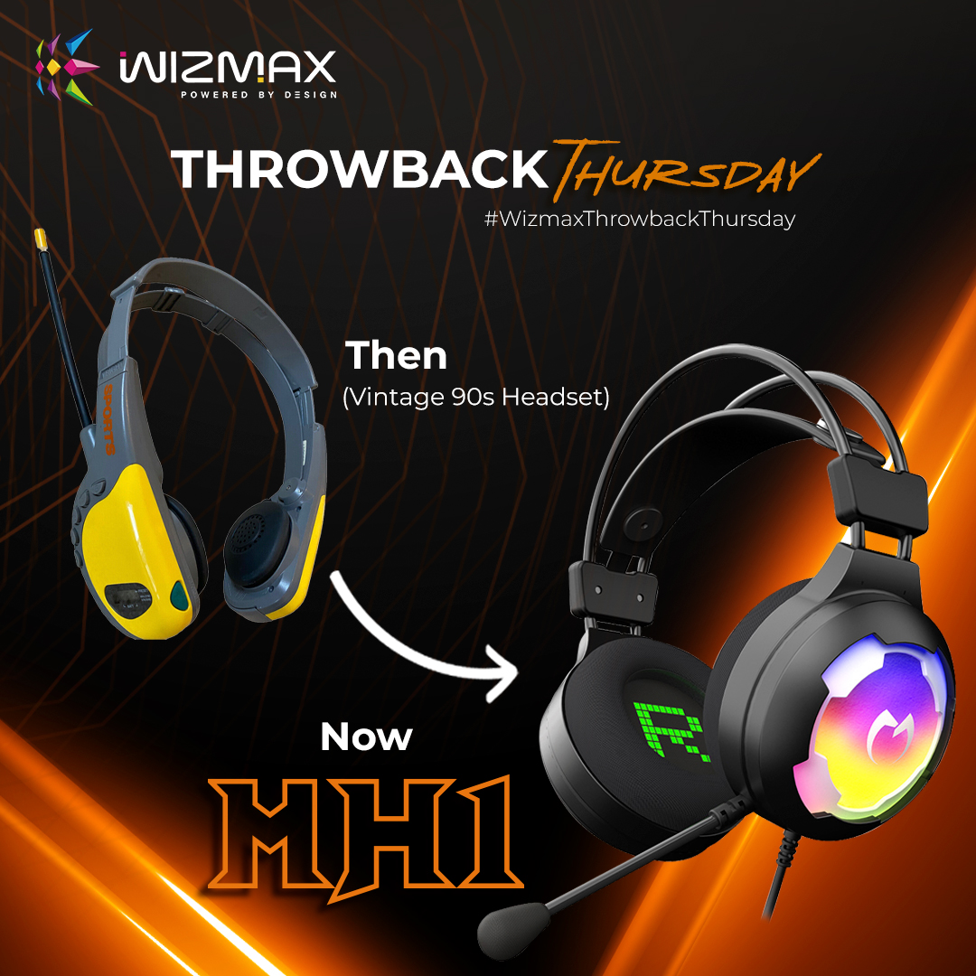 Wizmaxinc's tweet photo. Wizmax is taking it back to the classics this #ThrowbackThursday! Remember the good ol' days with vintage headsets? 🎧Let's compare the nostalgia of yesteryears to the cutting-edge tech of today's gaming headsets like our MH1 here!
MH1: https://t.co/X48hG7GCye
#Wizmax #Gaming https://t.co/mmn9ImGifx