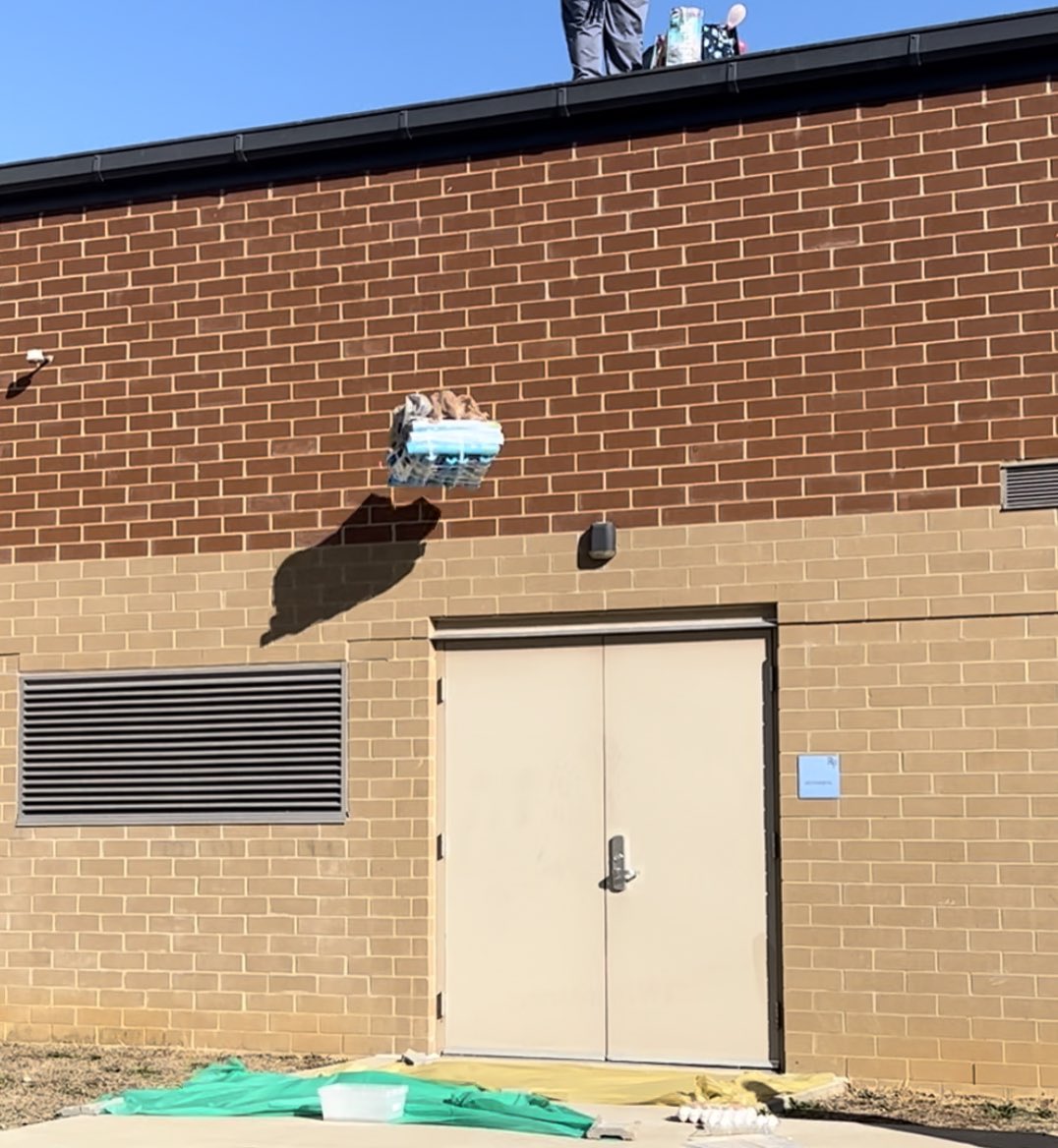 BethJCarter's tweet photo. We started the day dropping our "medical supplies" off the school roof and finished it playing with fractions! It was a wonderful day in 5th grade! #ProudtoBEatRFE https://t.co/pOdAGhgjDk