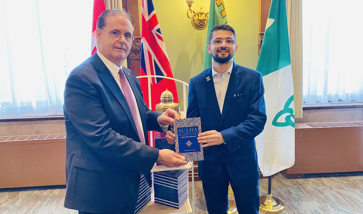 Honoured to host my friend Imam Shaykh Ibrahim Hussain from Masjid Rahmatul-lil-Alameen today at Queen's Park for the launch of his timely new book on Muslim dispute resolution. We were joined by other eminent Muslim leaders and scholars from across Ontario. #IslamicHeritageMonth
