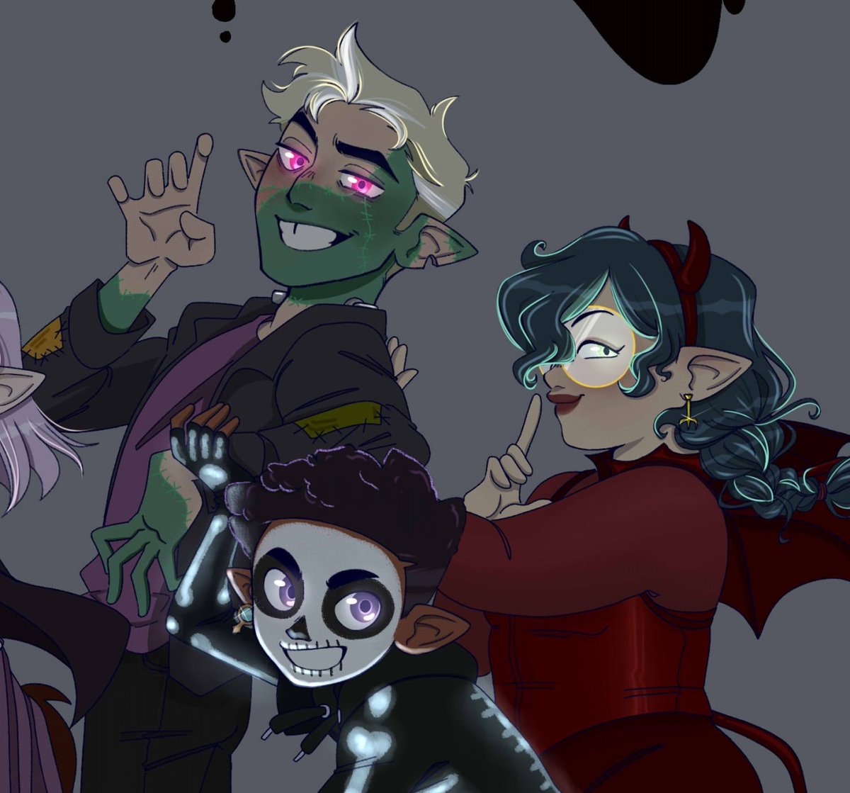 soldrawss's tweet photo. 🧹🐺🧛‍♀️ Trick or Treat!💀⚡😈

#TOH #theowlhouse #TOHSeason3 #Halloween https://t.co/N1lyOCAGmM