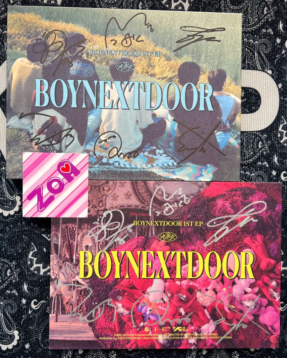 TeamZoa1's tweet photo. ✨BOYNEXTDOORサインアルバムイベント✨
ZOAをご利用いただく全てのお客様へ感謝の気持ちを込めて..

サインアルバムプレゼントイベント❤️‍🔥🎁🇰🇷

RT、イイネ、フォローしてくれた方1名様に抽選で贈呈いたします❣️
※鍵アカ除く🙅‍♀️
11月10日に個別にてご連絡させて頂きます♪
#BOYNEXTDOOR  #ZOA代行 #サインアルバム