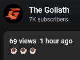 The Goliath tweet media