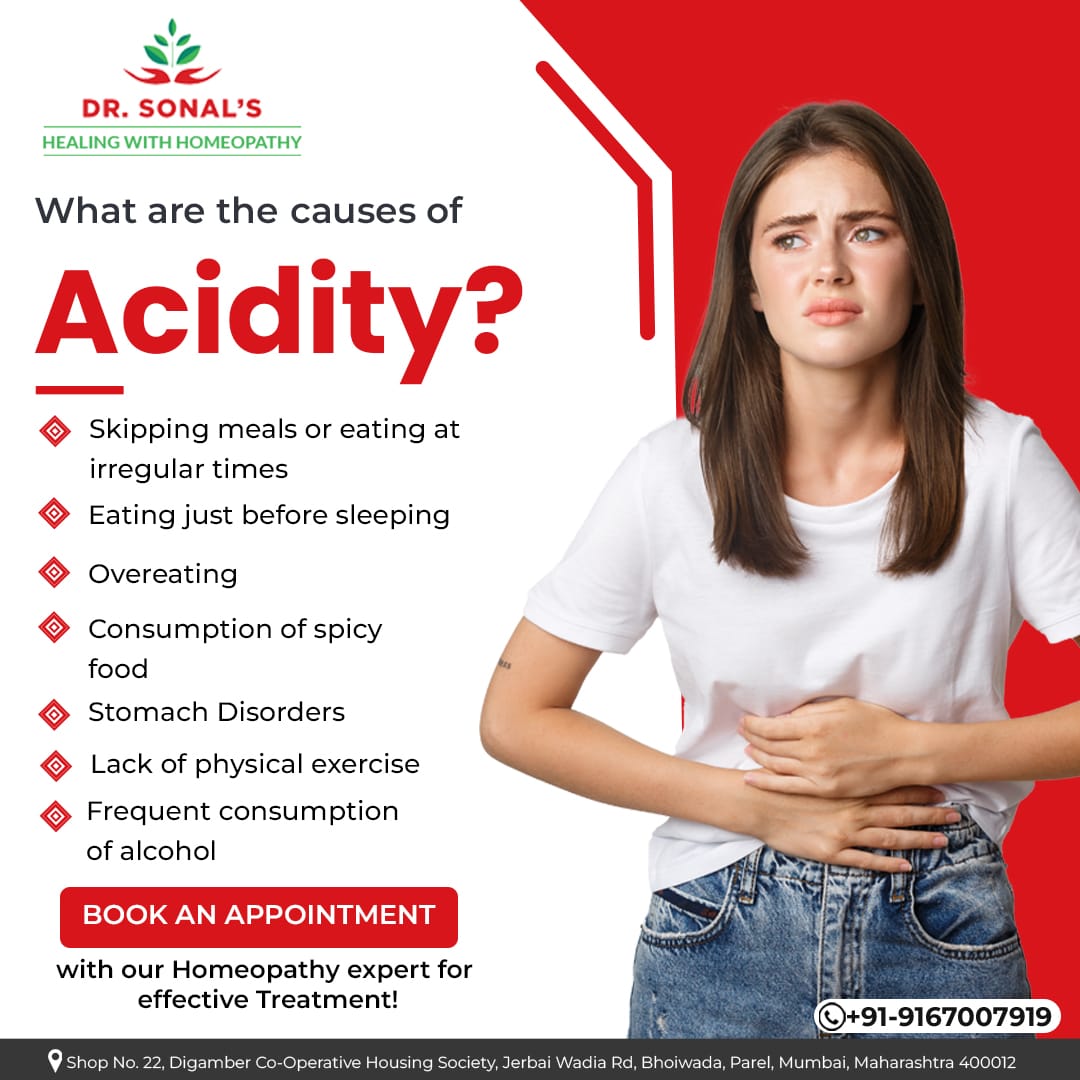 DrSonal_mehta's tweet image. What are the causes of Acidity?

* Skipping meals or eating at irregular times
* Eating just before sleeping

Book an appointment!

☎+91-9167007919
🌐drsonaljain.co.in

#causesofacidity #acidity #overeating #spicyfood #homeopathymedicines #drsonaljain #mumbai #maharashtra