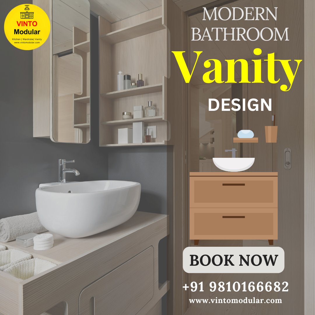 If you’re in the market for a new vanity or just in need of some design inspiration, check out our latest collection of modern bathroom vanities. These pieces are not only stylish but also functional and affordable!

Contact Us: +91 9810166682
 #modernbathroom #bathroomdesigns