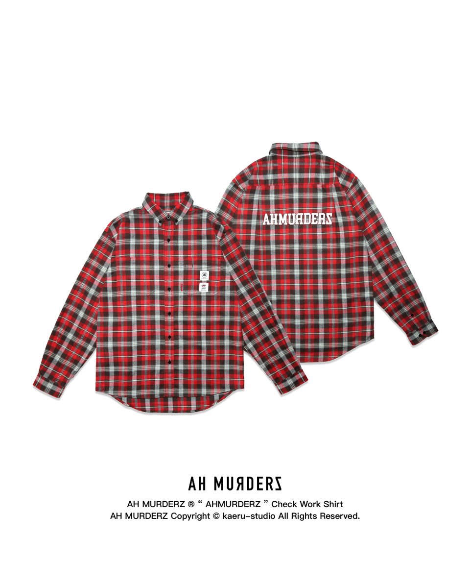 Ahmurderzjp's tweet photo. !!!!! お買い逃しなく !!!!!
本日19:00発売!!
AH MURDERZ
“ AHMURDERZ “ Check Work SHIRTS
高品質な厚目の生地を使用し、
アウターにもインナーにもできるアイテム。
ワークスタイルで機能性にも優れた一枚。
https://t.co/VXeYZhRpSm
#AHMURDERZ
#REDSPIDER
#CheckSHIRTS https://t.co/BjKvxAmgTD
