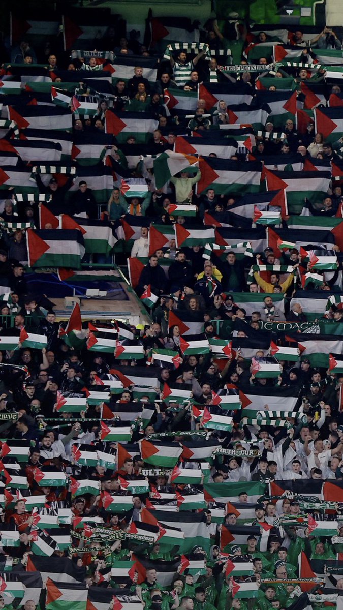 unknownone_7's tweet image. It’s just a game, they said… 

Thank you Celtic fans 

#FreePalestine 
#GazaGenocide 
#GazaUnderSiege
