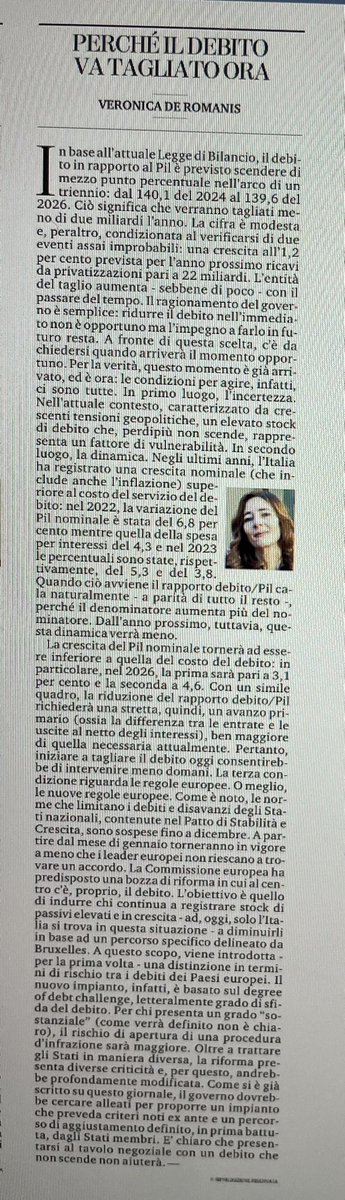 Veronica De Romanis tweet media