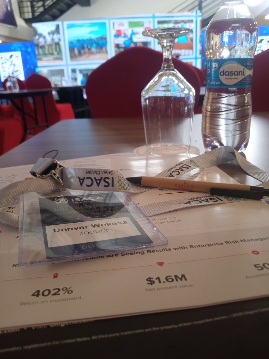 justinloyd_ke's tweet photo. Day 2 of the GRC conference by @Isaca_kenya at Sarova Imperial Hotel, Kisumu. Another amazing day of the talks on Governance,Risk Management,Cyber Hygiene and Incident Response
#GRC2023
#GRConference
#GRCInLeanTimes https://t.co/o2C0oIIpjU