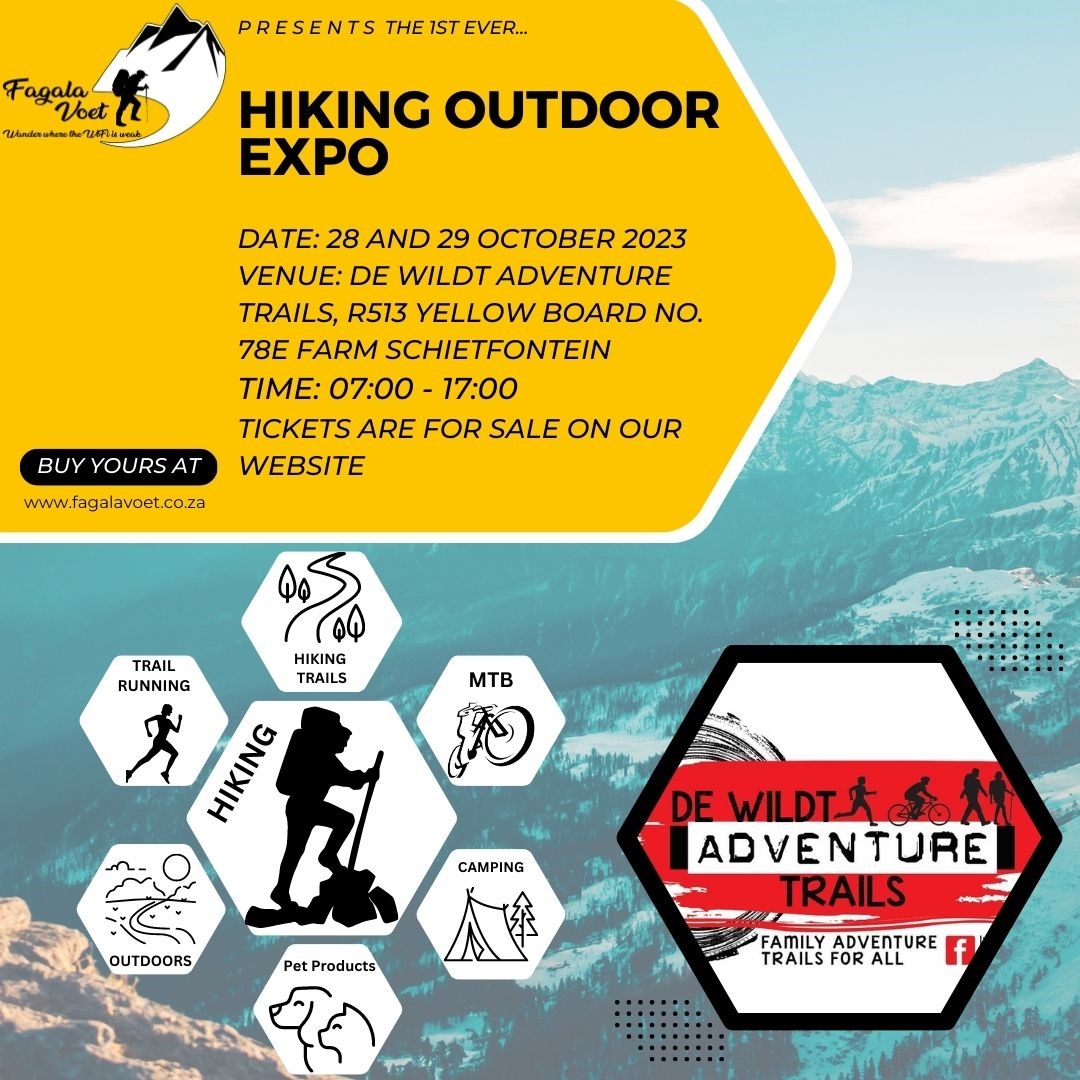 Kusudi_la's tweet photo. Come play with us at the Fagala Voet Hiking Outdoor Expo this weekend at De Wildt Adventure Trails. Make a contribution to our #PurposefulAdventure for our animal welfare beneficiaries in 2023.

https://t.co/QR6oIVxTne https://t.co/aVLc7lTwlu