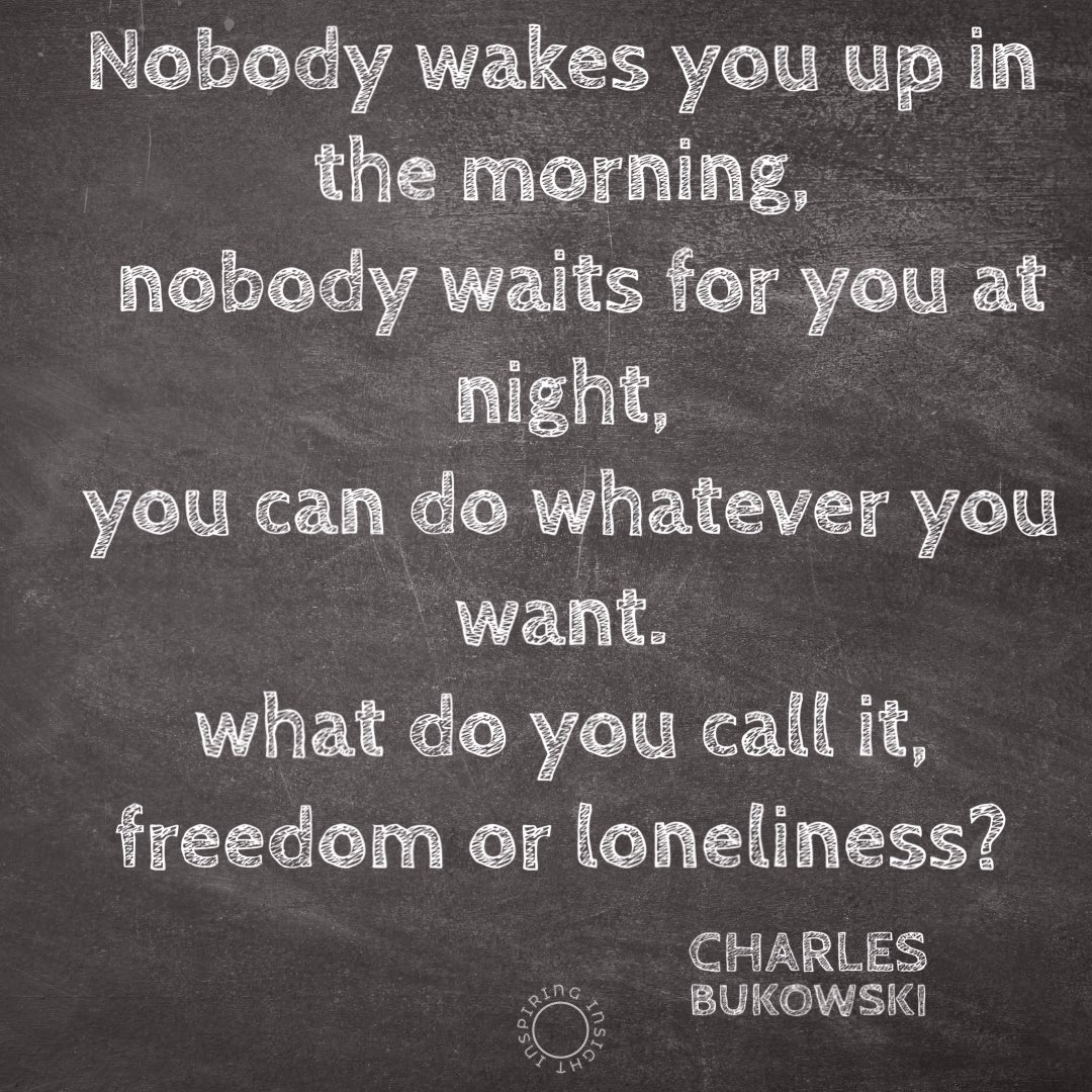 Have you ever felt torn between the comfort of solitude and the pang of loneliness?
#FreedomOrLoneliness
#BukowskiQuotes
#DeepThoughts
#ReflectionsOnLife