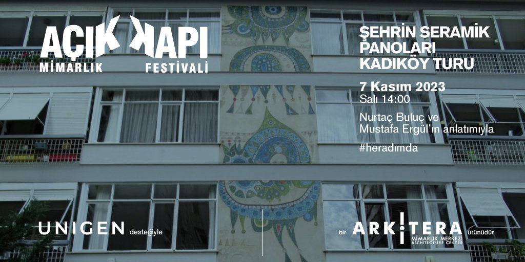 Arkitera.com (@arkiteracom) on Twitter photo 7 Kasım Salı günü, 14:00'da yapılacak olan <a href="/SehrinPanolari/">Şehrin Panoları</a> Kadıköy Turu için kayıtlar bugün 11:00'da başlıyor. Her bir bina için sınırlı kontenjan olduğunu hatırlatırız. Kayıt: …anolarikadikoyturu2023.eventbrite.com 7 Kasım Salı günü, 14:00'da yapılacak olan <a href="/SehrinPanolari/">Şehrin Panoları</a> Kadıköy Turu için kayıtlar bugün 11:00'da başlıyor. Her bir bina için sınırlı kontenjan olduğunu hatırlatırız. Kayıt: …anolarikadikoyturu2023.eventbrite.com