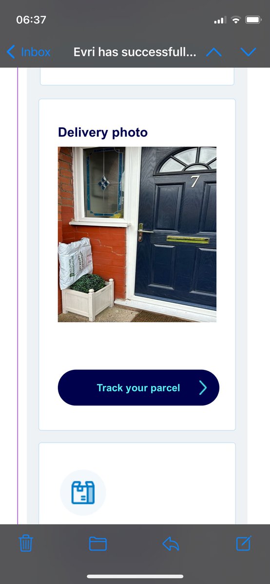 HelenLouise08's tweet photo. @MountainWHouse please can you help? This was how our Mountain Warehouse order was delivered, completely visible to the street, safe to say it wasn’t there when we returned home. https://t.co/yZyfI0ziw2
