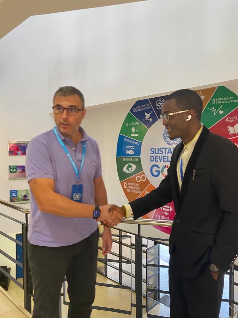 iam_venzan's tweet photo. The Founder
@KADFILMFEST
Vice Chairman Nigerian film festival Association NFFA Audu Kashim Israel have paid a courtesy visit to Danilo Campisi the deputy Representative 
@UNODC_Nigeria
United Nations office on drugs and Crime UNODC at the UN House Yesterday 

cc: @iamezzykash_ https://t.co/ZpRLjUupEJ