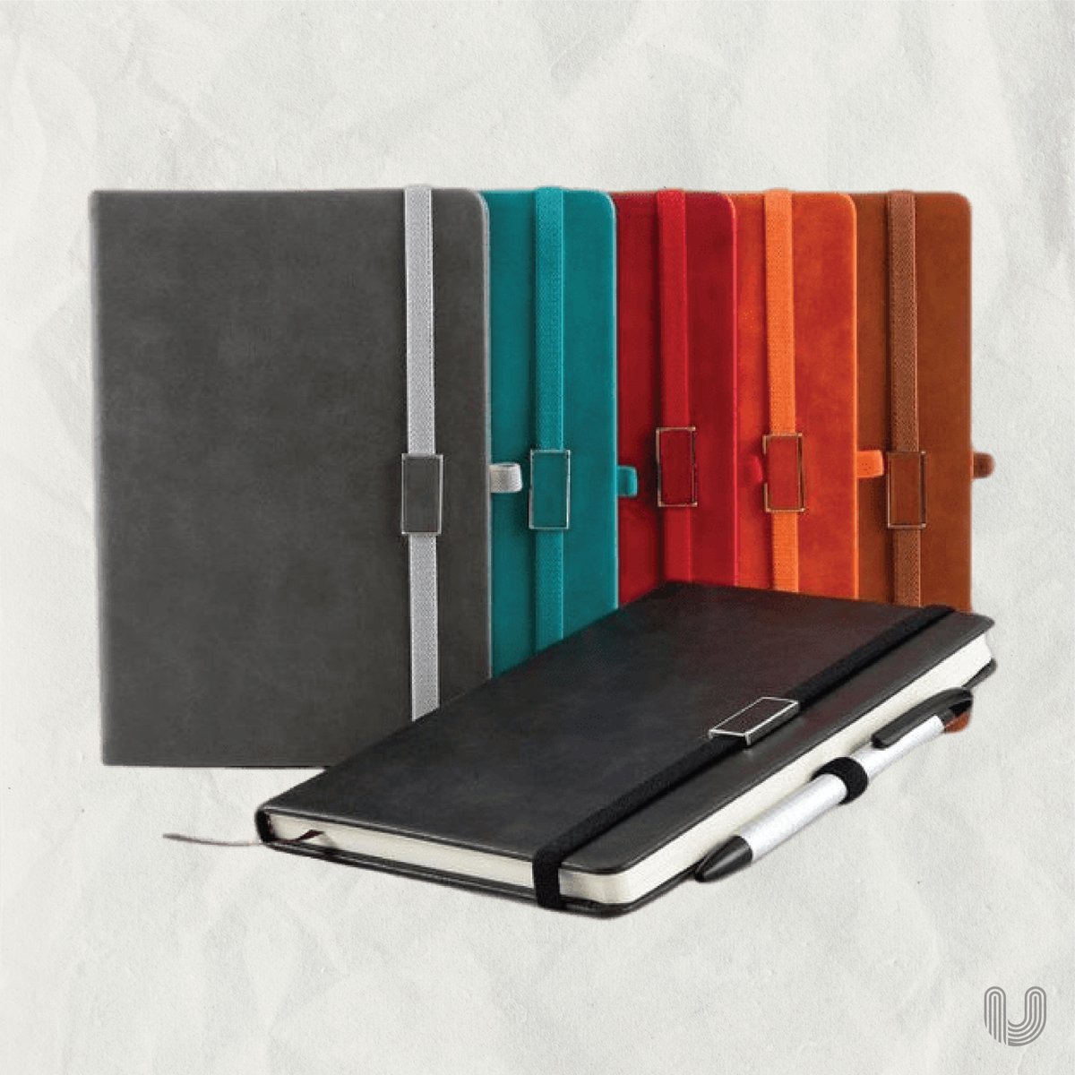 'Inject some vibrant vibes into office life with these colourful notebooks! 🎨 Perfect as corporate gifts that'll brighten everyone's day! '

#OfficeRainbows #CorporateSwag #NotebookAddict #ColourfulGifts #CreativeOfficeEssentials