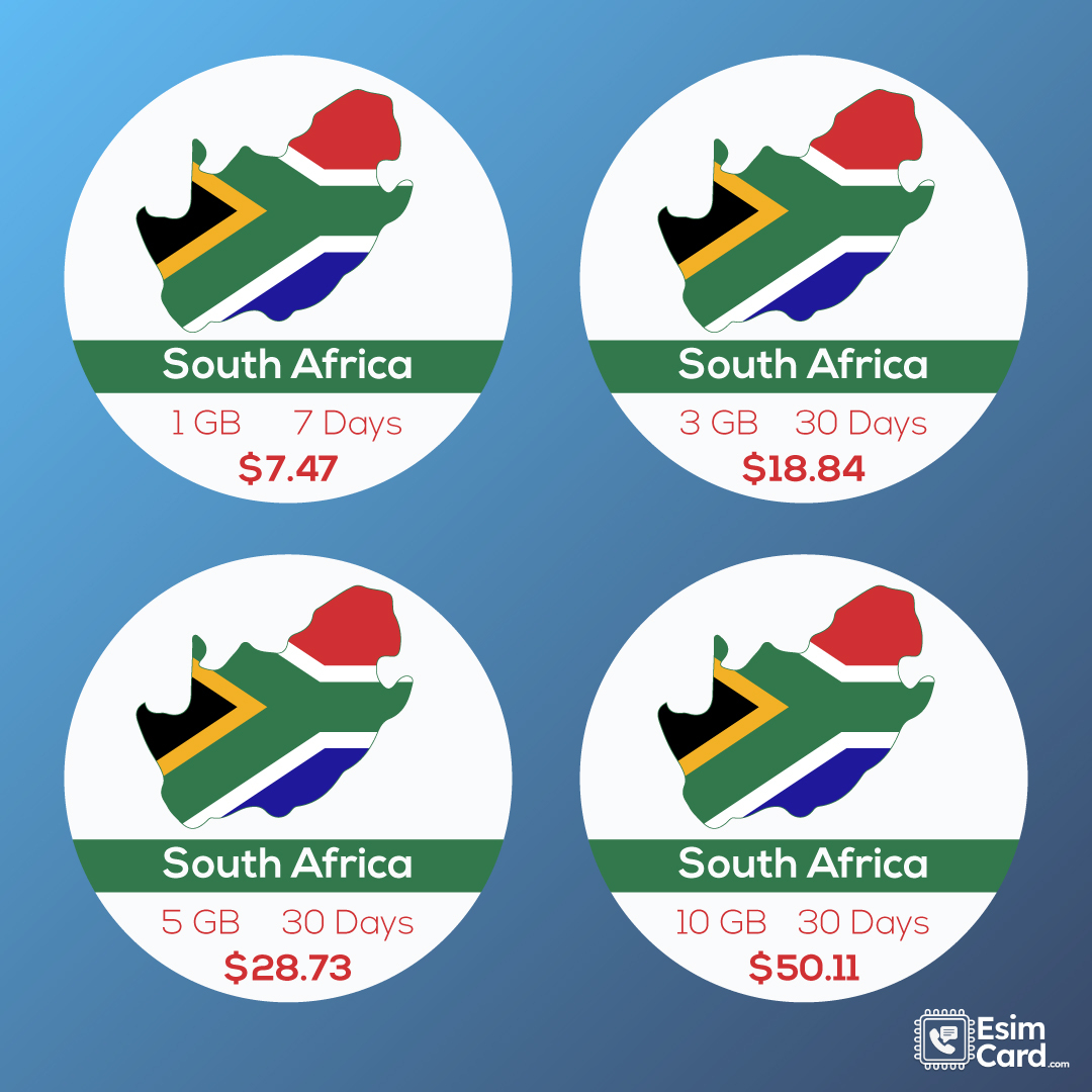 Unlocking Seamless Connectivity: Explore South Africa with eSIM Technology. 📱🌍  

esimcard.com/esim/south-afr… 

eSIM
#SouthAfrica
#DigitalTravel
#MobileConnectivity
eSIMCard
#WirelessFreedom
#RoamingSolutions
#TravelTech
#DataRoaming
#InternationalSIM
#TravelAfrica
#TechSavvy